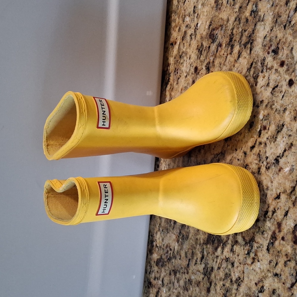 Hunter Kids Yellow Boots